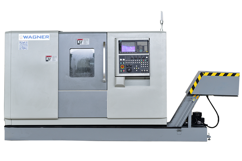 Frontalansicht CNC Drehmaschinen Schrägbett WDS 570 A